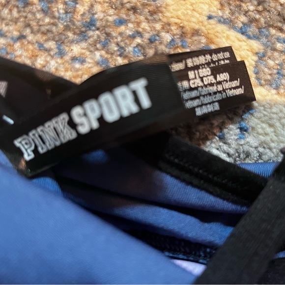 Victoria’s Secret Pink Sport Size M Gym to Swim Sports Bra/Bikini Top - Picture 3 of 5